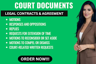 draft or proofread your legal motion or court response
