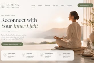 design squarespace holistic website reiki website wellness healing website