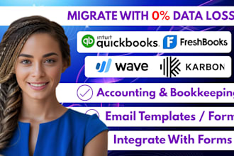 setup migrate automate freshbooks quickbooks karbon xero wave zohobooks odoo crm