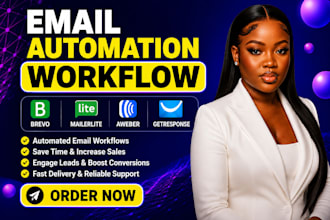 build email automation workflow with brevo mailerlite aweber