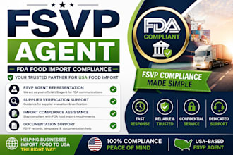 be your fsvp agent for fda food import compliance and supplier verification