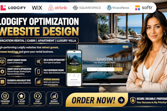 lodgify optimization vacation cabin apartment rental luxury villa website design