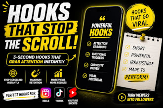 create viral hooks that stop the scroll