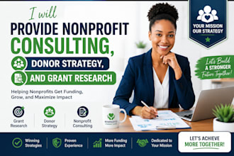 provide nonprofit consulting, donor strategy, and grant research