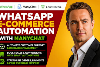 build whatsapp ecommerce automation with manychat