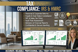 provide expert irs and hmrc tax compliance, filing, and consultation