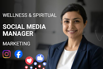 be your wellness and spiritual social media manager and content creator
