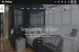 design wix interior design portfolio website home decor home staging website