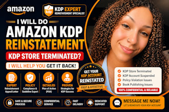 help with amazon KDP reinstatement amazon KDP account terminated appeal letter