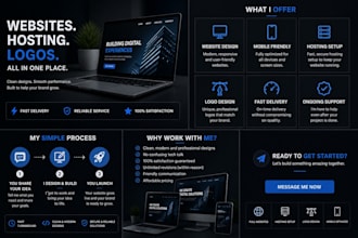 create websites, web apps webhosting ect
