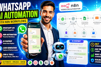 build n8n whatsapp automation whatsapp ai chatbot whatsapp bot whatsapp API