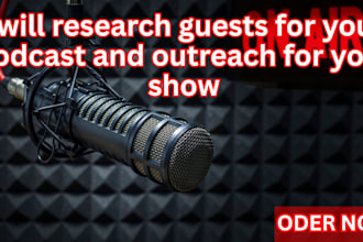 research guests for your podcast and outreach for your show