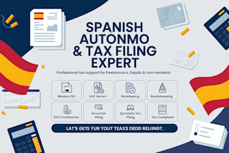 handle spanish autonomo registration, modelo 210 and tax filing