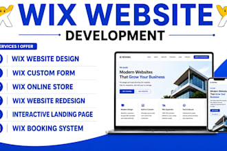 build wix studio website design, wix website redesign, wix ecommerce site design