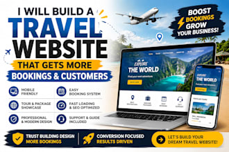 build a travel website that gets more bookings and customers