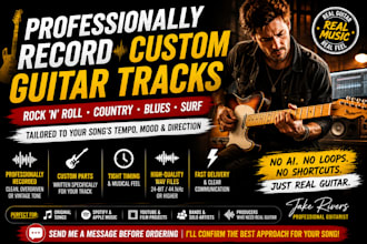 record professional banjo rock n roll, country, blues, acoustic guitar, ukulele