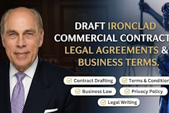 draft ironclad commercial contracts, legal agreements and business terms