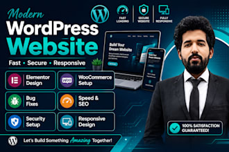 design build or fix wordpress website with speed and security