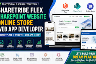 sharetribe flex sharepoint website development online store web app developer mv