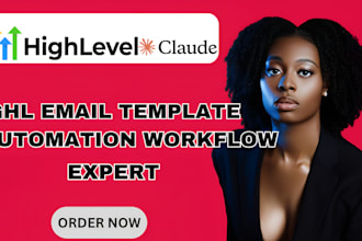 design gohighlevel email template sms campaign automation ghl landing page