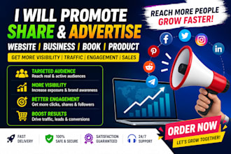 promote share advertise website business amazon book product