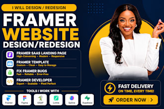 design framer saas landing page, fix framer bugs figma to framer cms blog