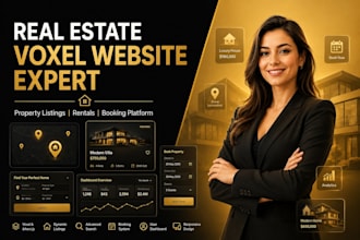 build wordpress real estate website with voxel theme property listing and bookin
