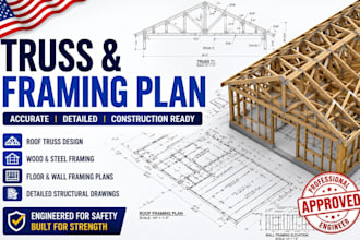 create professional truss and framing plan for your building