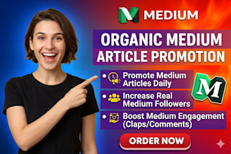 promote your medium article daily, to increase medium followers and engagement