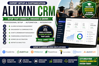 setup alumni CRM systems hivebrite evertrue wildapricot toucantech 360alumni