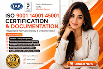 iso 9001 14001 45001 certification and documention
