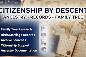 document ancestry for citizenship by descent applications
