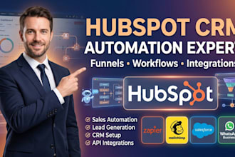 do hubspot crm setup automation workflows and gohighlevel integration