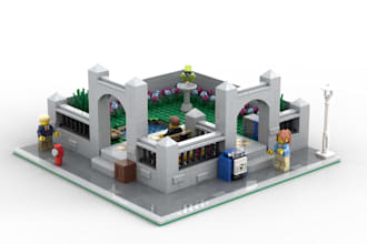 design a custom 3d lego moc buildings, cars, and vehicles with PDF instructions