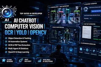 develop ai chatbot computer vision ocr yolo opencv automation system