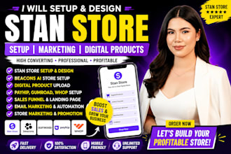 stan store setup, marketing, beacons ai digital product