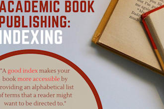 create manual back of book index for nonfiction books