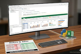 use python to automate excel, data manipulation and cleaning