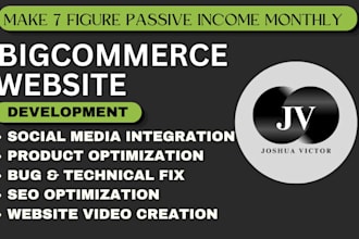 create high quality bigcommerce website or store