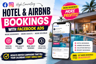 generate hotel and airbnb bookings with facebook ads