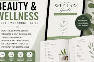create canva skincare wellness therapy beauty ebook adobe pdf design