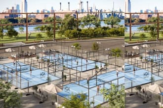 do 2d, 3d public facilities design, padel court club, padel tennis design