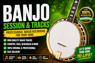 record studio quality nashville  pedal steel,banjo and mandolin for your country