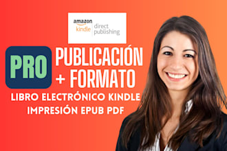 edita, formatea y publica tu libro en amazon kindle KDP book publishing