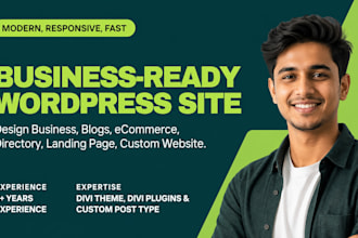 install and create website with divi theme and divi builder