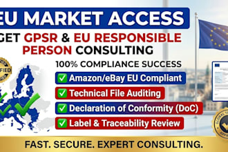 provide gpsr compliance and eu responsible person consulting