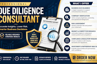 due diligence consultant, business verification, and market risk analysis