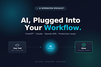integrate chatgpt or claude API into your business workflow