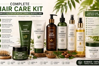 develop natural and organic hair oil formula for strong healthy hair for USA