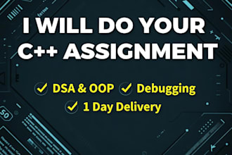 do cpp  coding assignment  and projects debug code and teach dsa